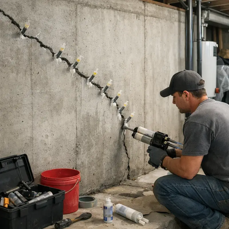 Basement Wall Crack Repair Silver Spring