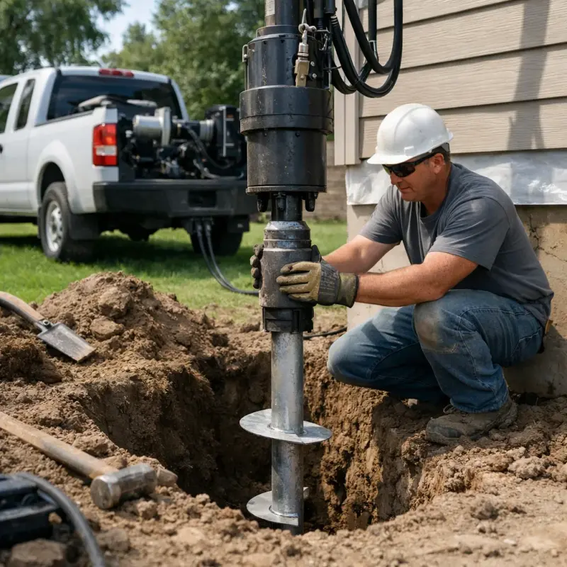 Helical Pier Installation Silver Spring